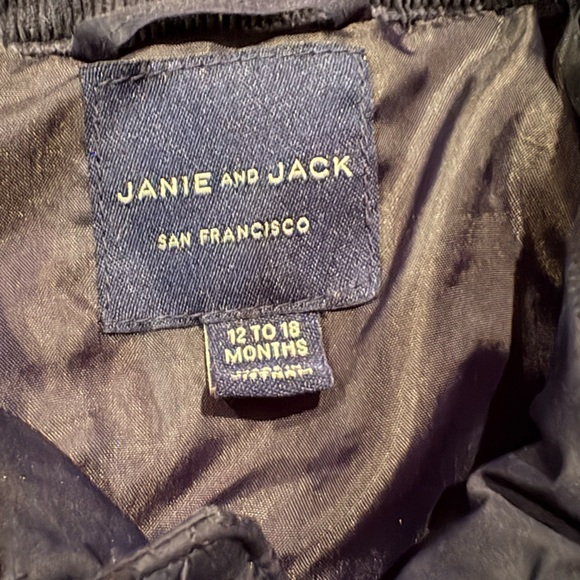 Janie and Jack Navy Quilted Jacket - Picture 3 of 3